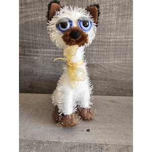 Peluche gatto siamese snodabile Carlton Cards Twisted Whiskers Ching 8" snodabile