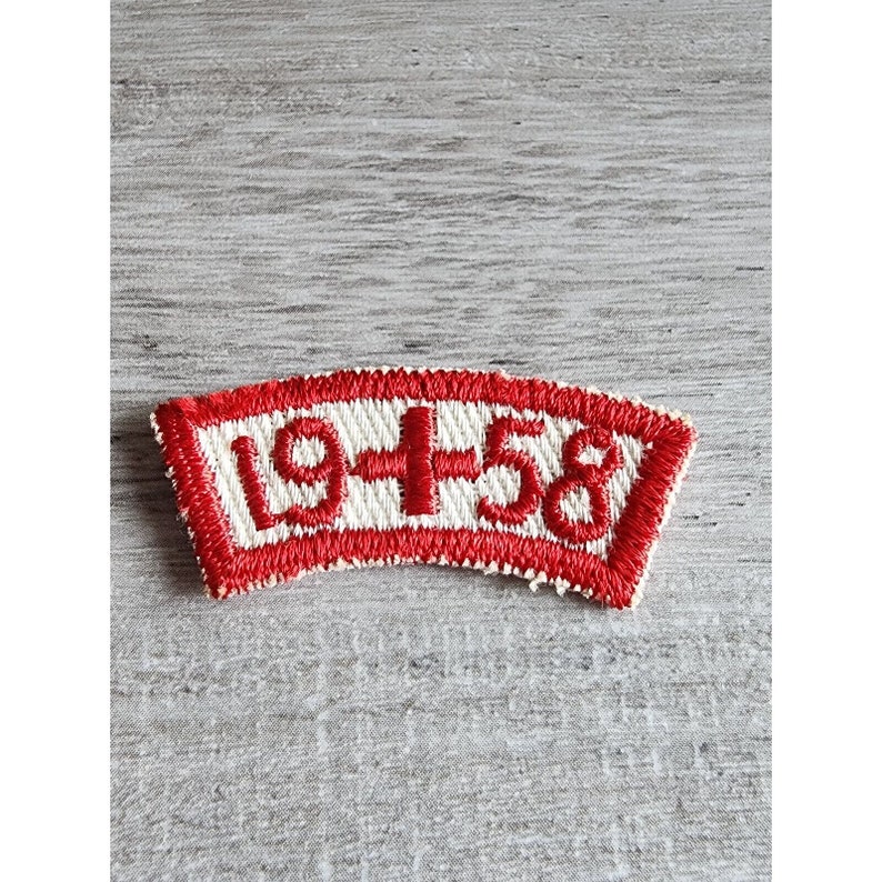 Vintage Boy Scout Red White Segment PATCH 1958 BSA Camp Etsy