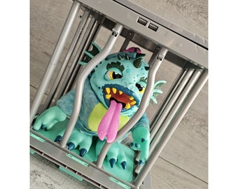 Interactive Crate Creatures Surprise Big Blowout Croak With Cage Monster Toy Etsy Norway