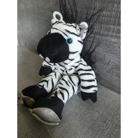 アイススケートをするゼブラのぬいぐるみ 8インチ RFL