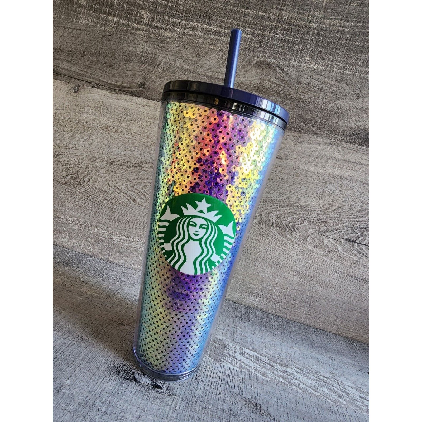Starbucks 2020 Purple Dark Sequins Holiday 2020 Cold Cup 24oz Tumbler - Etsy