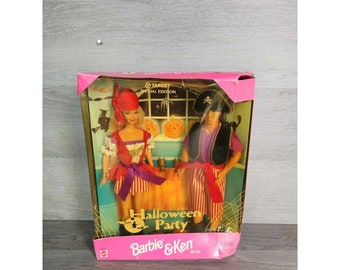 Vintage halloween Party Barbie and Ken Special Edition 1998 Doll 19874 NRFB Etsy