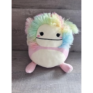 Squishmallow 8” Caparinne Bigfoot Plush Stuffed Animal Pink Rainbow Ultrasoft