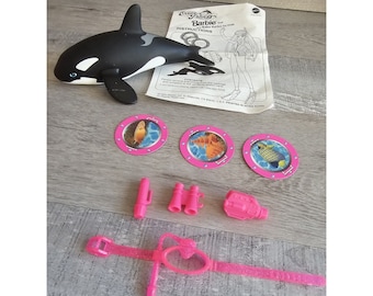 Vtg Baby Keiko Killer Whale Pet 1995 Mattel Barbie Ocean Friends Accessories Etsy