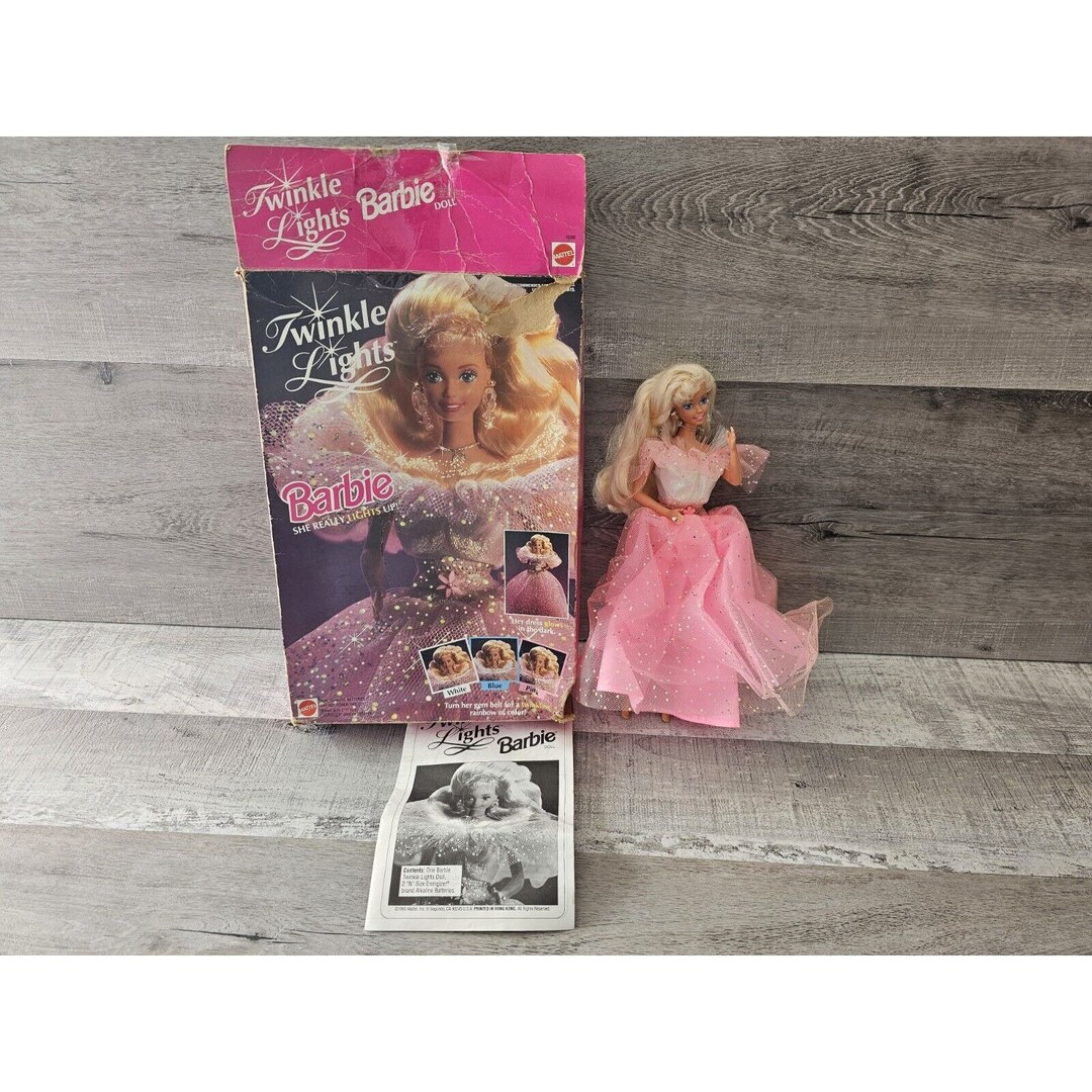 Vintage 1993 Mattel Twinkle Lights Barbie New In Box 10390