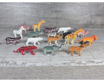 1960 年代のビンテージ プラスチック製おもちゃの動物 - Etsy 日本