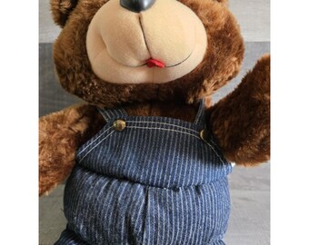 Vtg Union Pacific Teddy Bear Engineer Plush 19