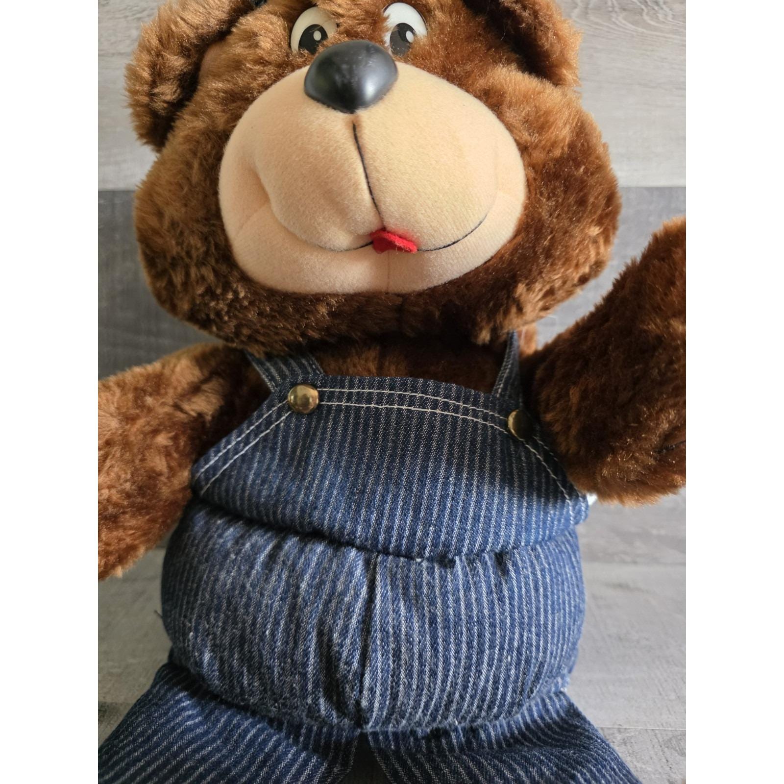 Vtg Union Pacific Teddy Bear Engineer Plush 19