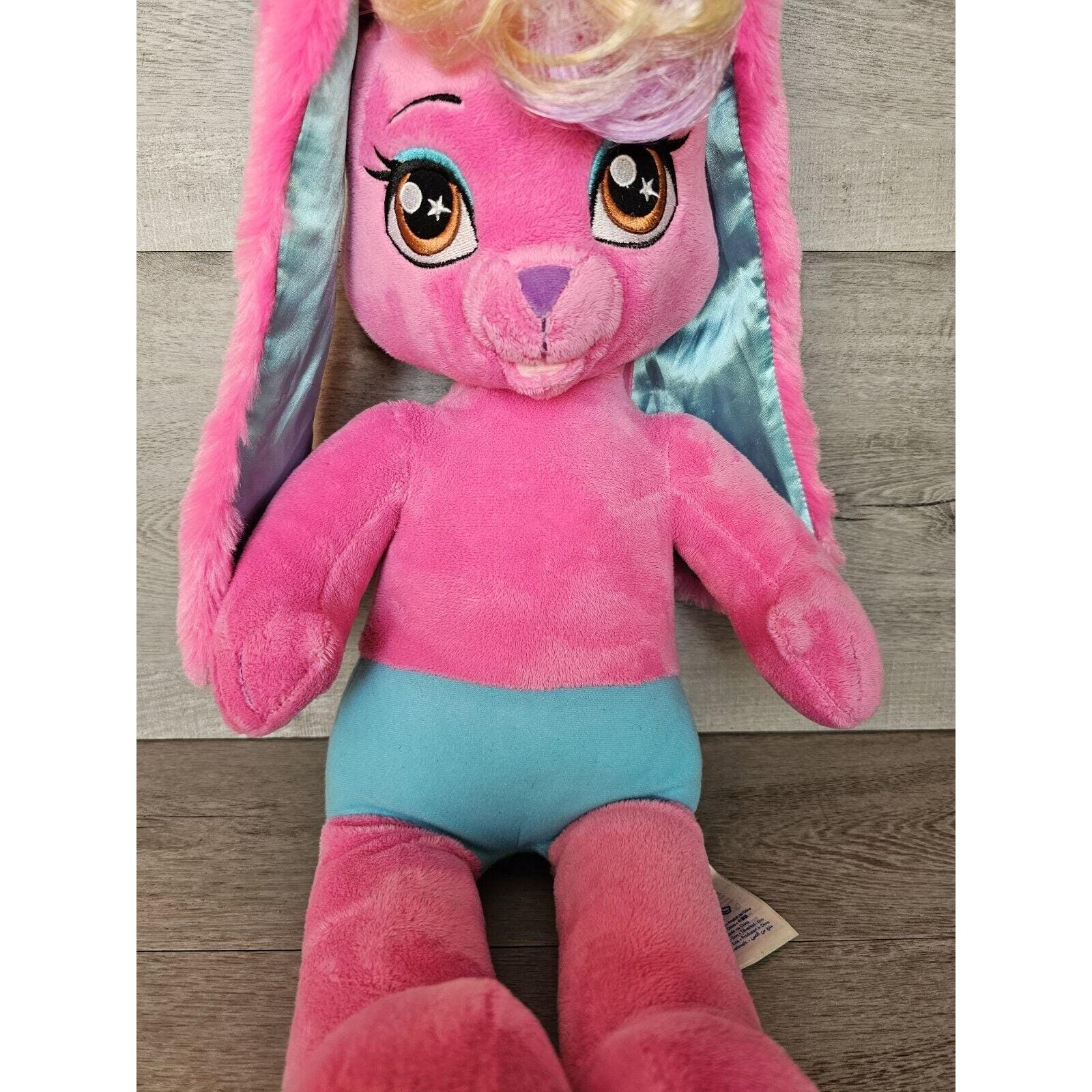 BAB Build A Bear Honey Girl HG Risa Pink Rock Star Bunny Rabbit