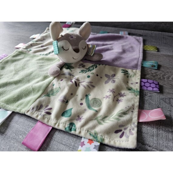 Taggies Signature Collection Flora Fawn Deer Plush Lovey Security Blanket