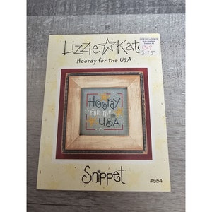 Lizzie Kate Snippet Series Horray For The USA Cross Stitch Pattern New 125b