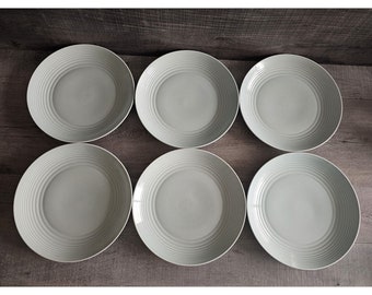 Royal Doulton Gordon Ramsay Maze Set Of 6 Light Blue Dinner Plates 11" Lot #2