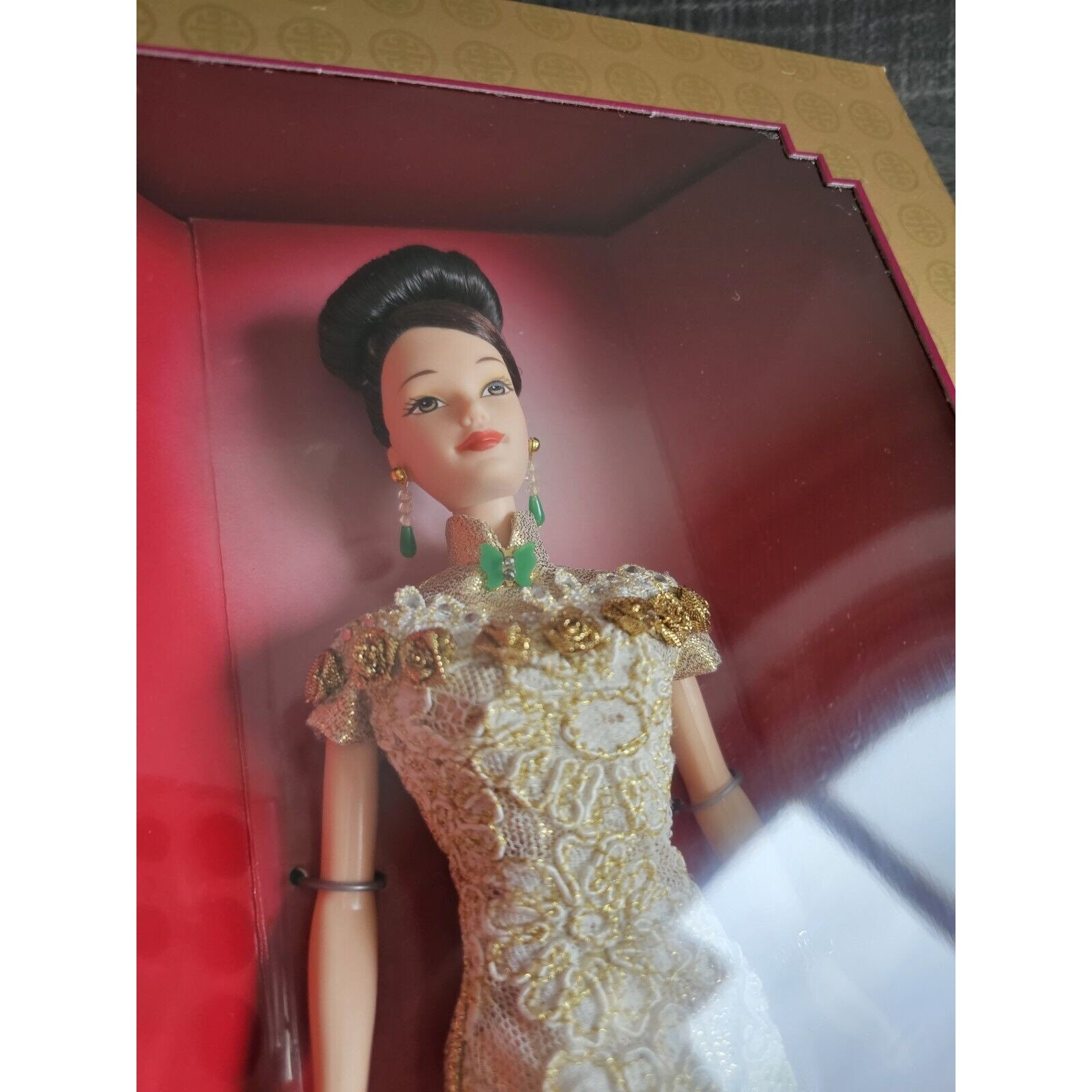 Golden qipao barbie top