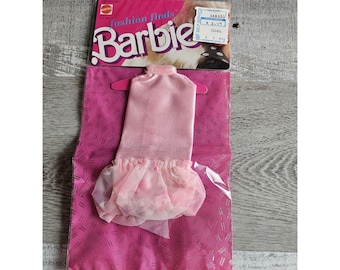 Vtg 1988 Barbie Fashion Finds Barbie Clothes Dress Pink 1039 Asst 1064 New