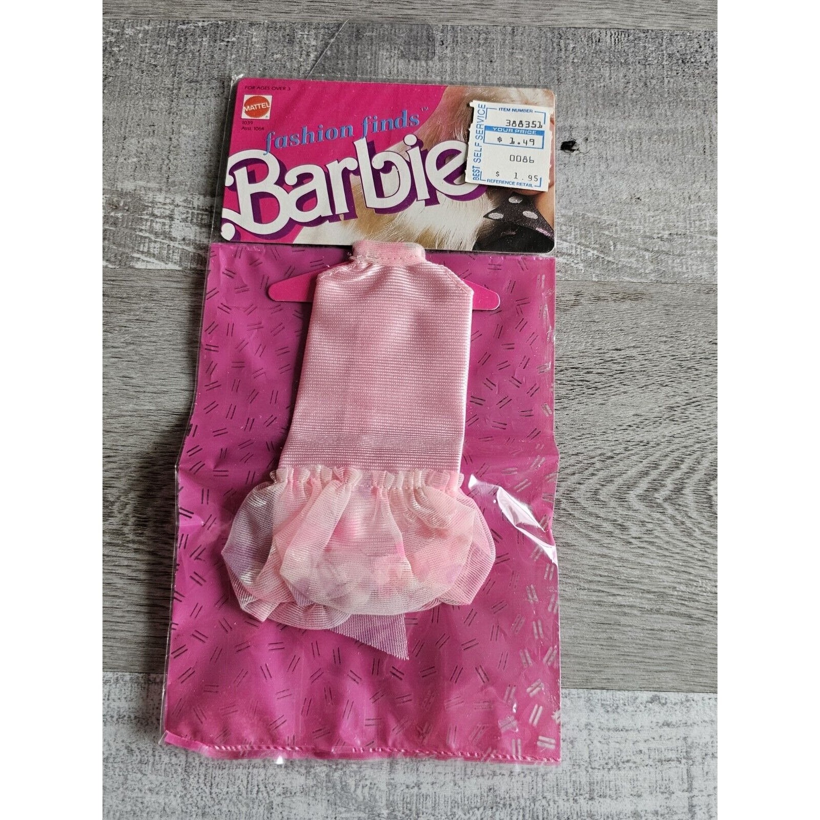 Vtg 1988 Barbie Fashion Finds Barbie Clothes Dress Pink 1039 Asst 1064 New Etsy Ireland