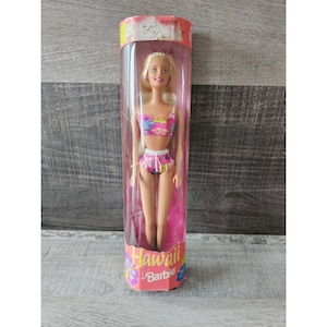 Hawaii Aloha Barbie Doll 1999 Mattel New in Box Vintage Pink Bikini Floral NEW!