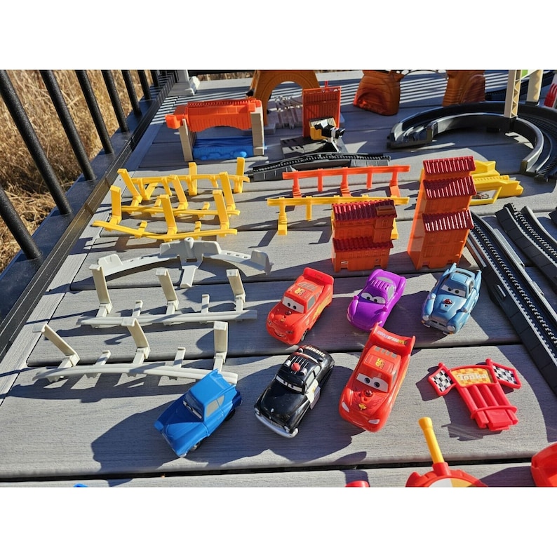 Fisher Price Geotrax CARS the Movie Sets 11 Cars 3 Remotes Etsy