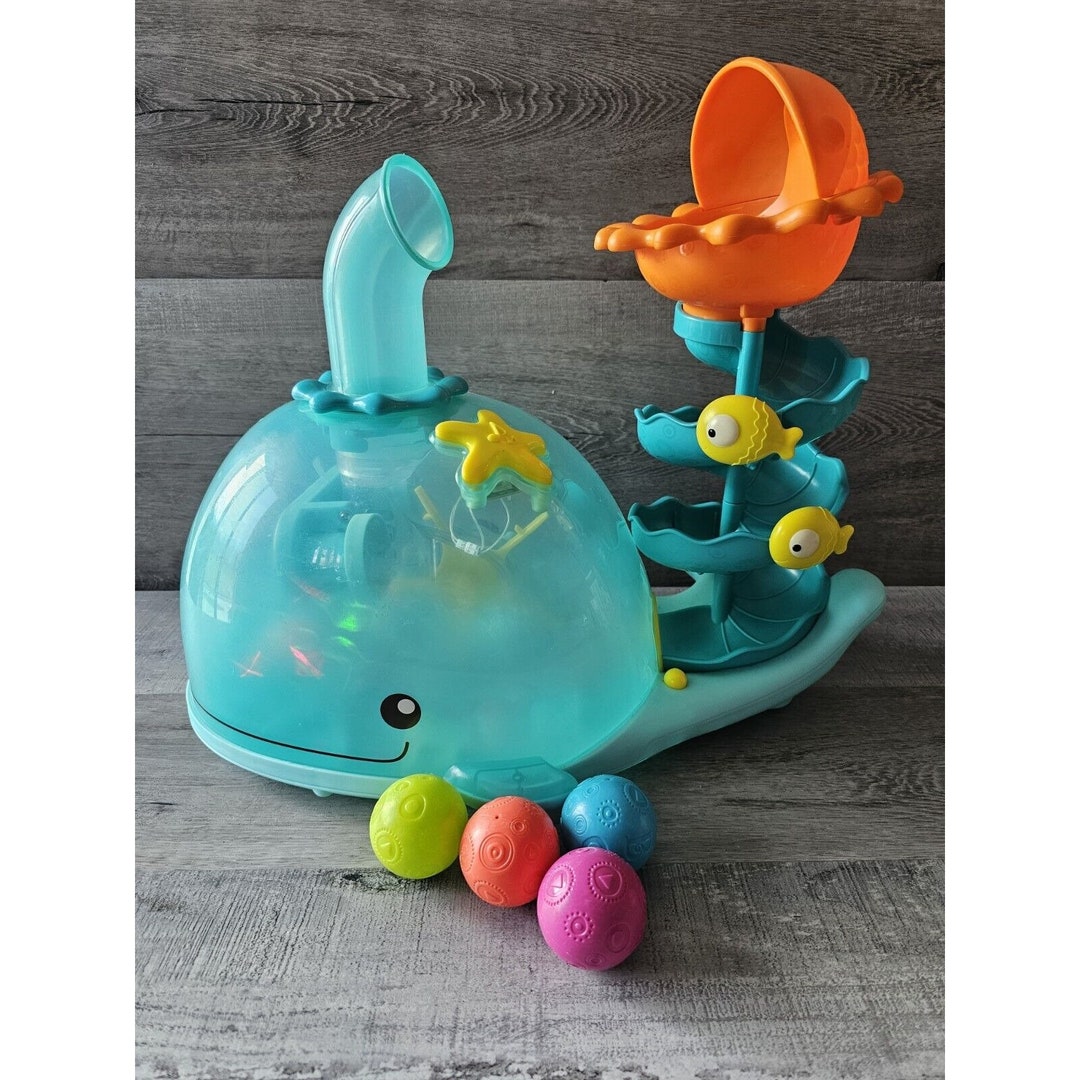 Poppity Whale Pop 4 Balls Music Toy Game Sound Lights Tested Baby Toy