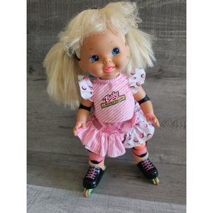 Vintage 1991 Tyco California Roller Baby Rollerblade Skating Doll 90s Toy WORKS
