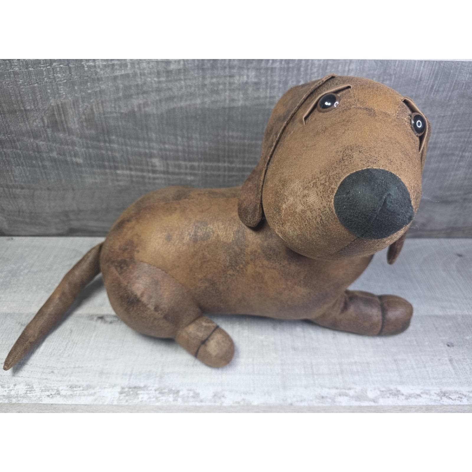 Vintage Leather Toy Dachshund - Etsy