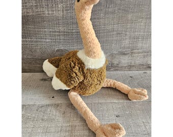 Vintage 1998 Ty Beanie Buddies Stretch Ostrich Large Plush 16"