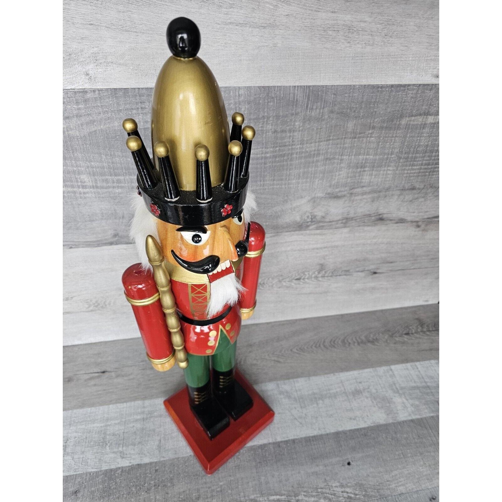 ヴィンテージ 木製 くるみ割り人形 兵士 ガード 24インチ ウォルマート