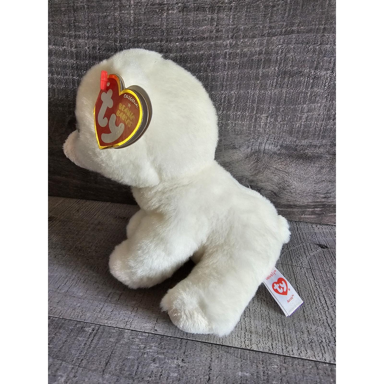 Ty Arctic - Peluche Orso Polare Bianco Con Grandi Occhi, 15 Cm - Morbido Cucciolo Per Bambini, Collezione 42108