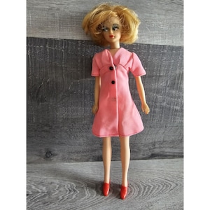 Vintage 1960s Tressy Doll With Pink Dress Barbie #8