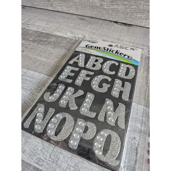 6 Fogli Adesivi Lettere E Numeri Autoadesivi Colorati In - Foto 2