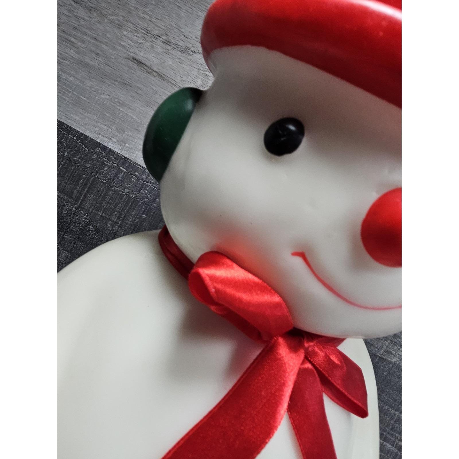 ヴィンテージ フロスティ スノーマン フィギュア クリスマス ワックス