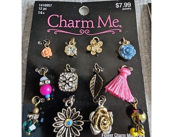 Charm Me Lot of Charms Jewlery Making Music Notes Paris Floral