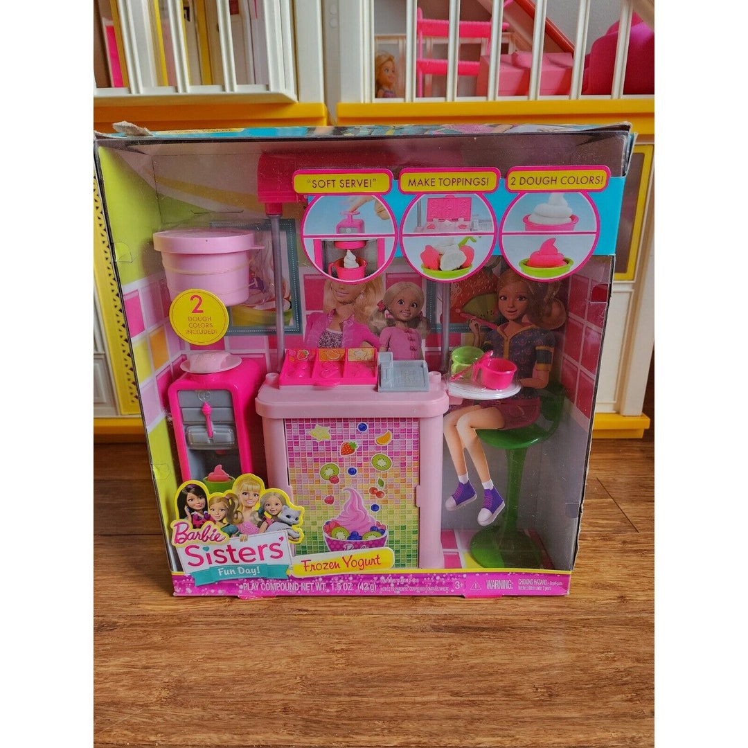 Barbie Sisters Fun Day Frozen Yogurt Play Set CFB49 New Etsy