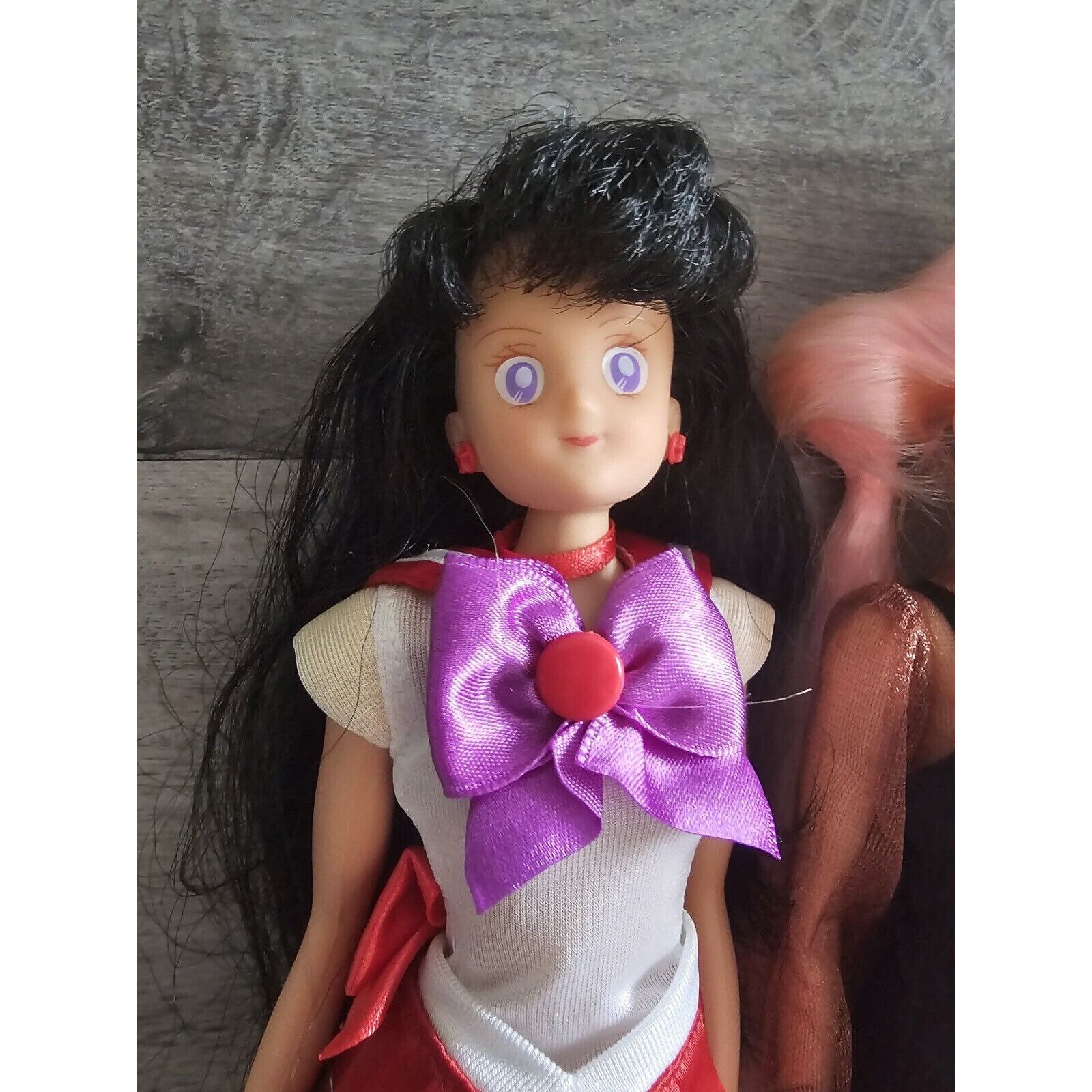 希少 WWⅠ USN SAILOR DOLL timeworn clothing Vintage 1940's US Navy Doll WWII Celluloid head, straw body