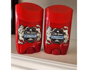Old Spice Deodorant for Men, Wild Wolfthorn Scent, 50 g Each - Lot of 2 NEW