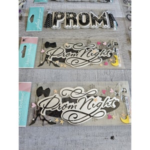Sticker Lot Prom School Dance Scrapbooking 3D Stickers Jolee's RARE #59 ...