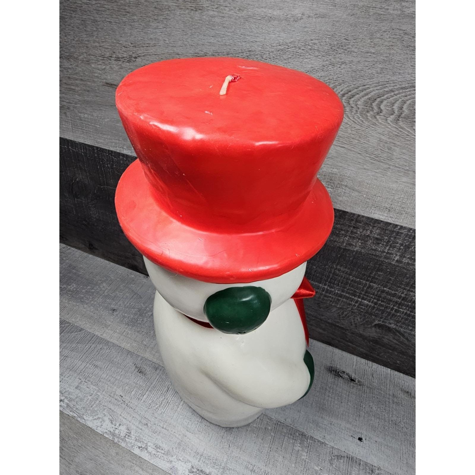 スノーマン ろうそく ヴィンテージ フロスティ スノーマン フィギュア クリスマス ワックス