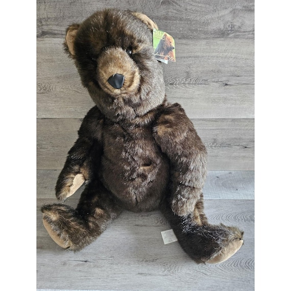 Vtg Ditz Designs Hen House Stuffed Plush Grizzly Bear Jointed