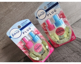 Two Febreze Scented Oil Plugin Refill-Downy April Fresh Scent NEW