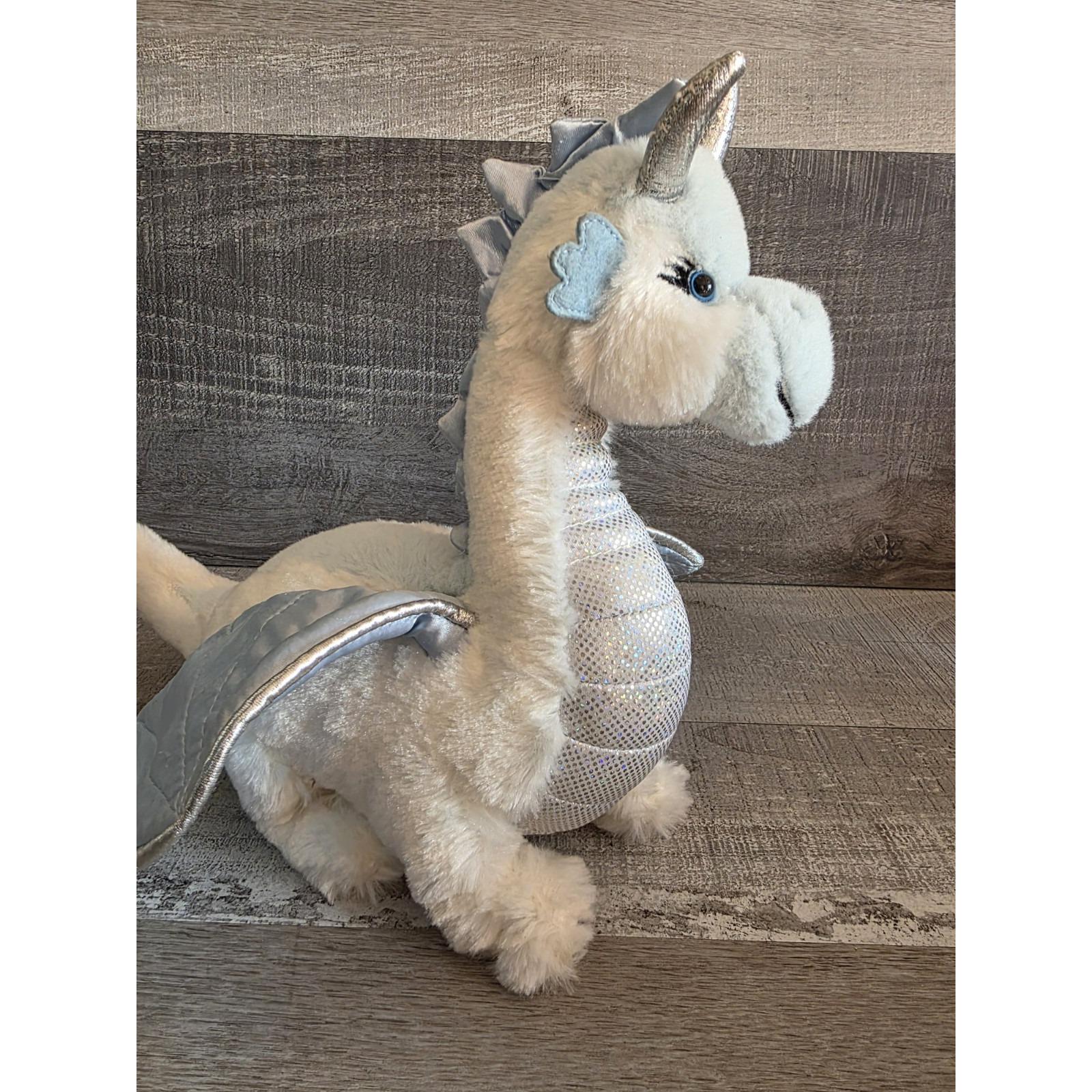 Ganz Webkinz White Ice Dragon HM396 Plush Stuffed Animal No Code