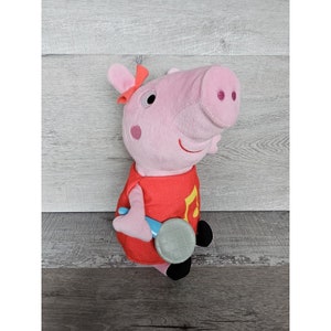 12&quot; Hasbro Peppa Pig Oink-Along Songs Peppa Singing Plush Doll 3 Songs Works!