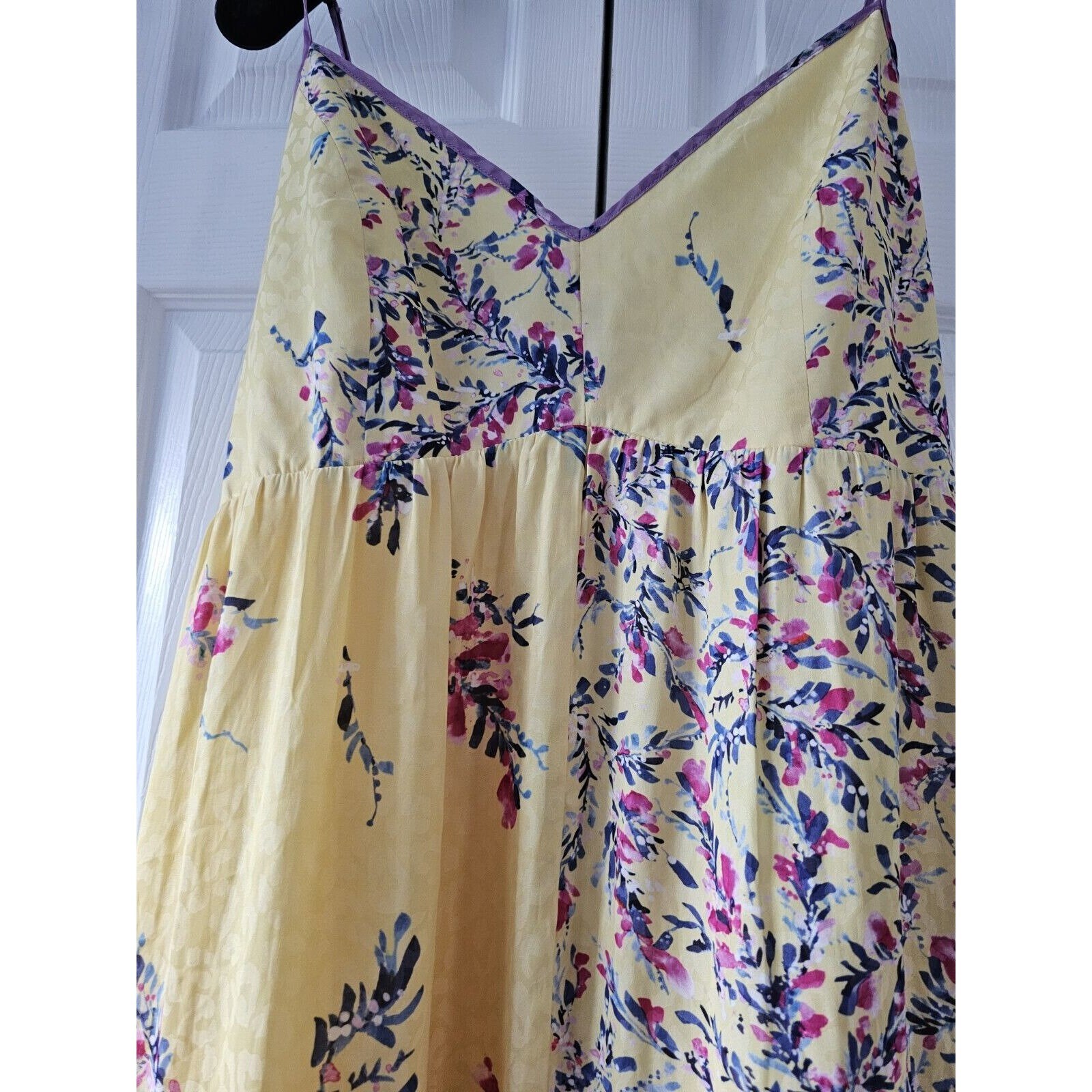 knot tie maxi dress Women's Olive Floral Back Tie-Knot Detail Maxi Dress Olive / M