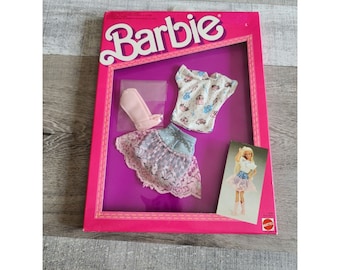 Vintage 1987 Barbie The Jeans Look Fashions #4330 Asst. 4273 Mattel New