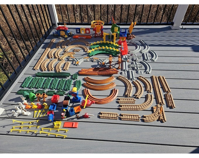 Fisher Price Geotrax Trains & Construction Sets W Remote Huge LOT