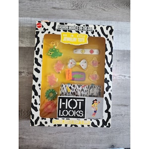 Vintage 1987 Mattel Hot Looks Go In Style Schmuck Tote #5704 Passend für 18&quot; Puppen NEU