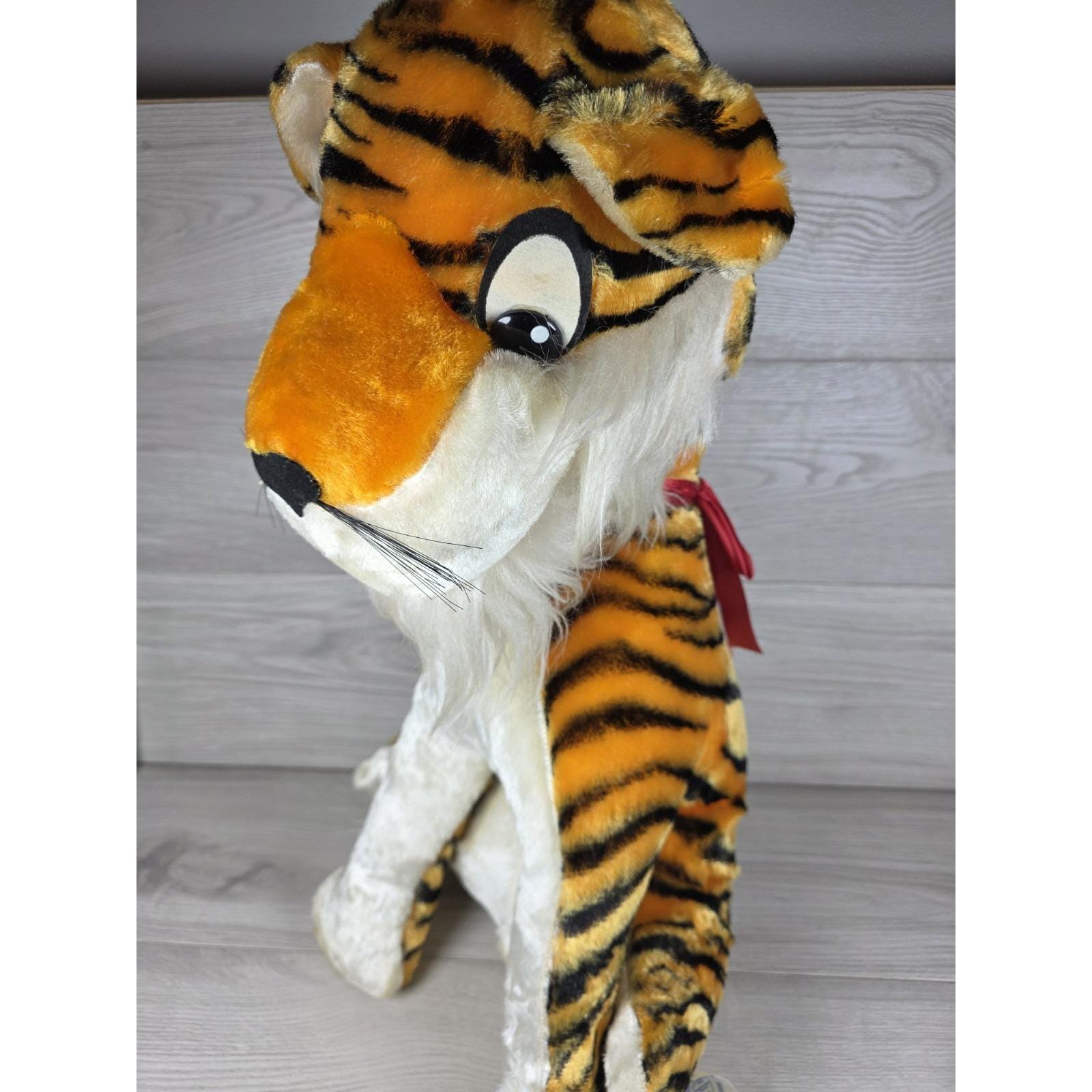 70s Stuffed Tiger - Etsy