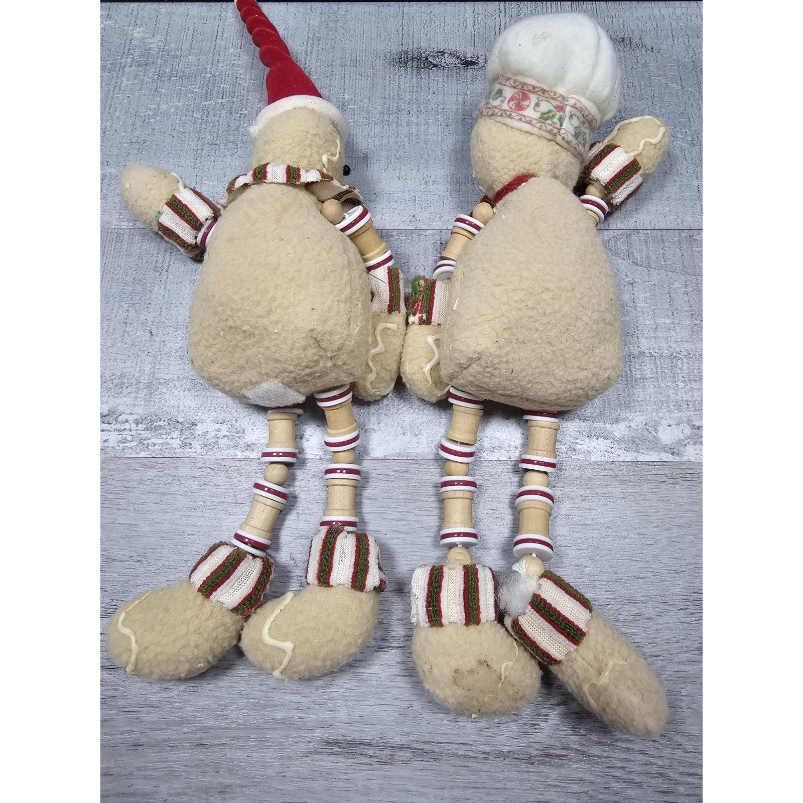 Gingerbread Couple Shelf Sitter Christmas Seasonal Plush Stuffed