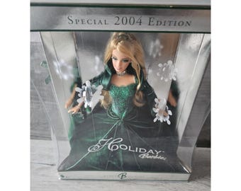 Vintage 2004 Holiday Barbie Green Dress Special Edition NRFB Mattel - Etsy