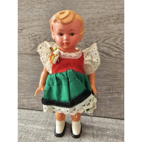 Vintage Wind up Toy Dancing Doll Genuine Vintage Early Wind up