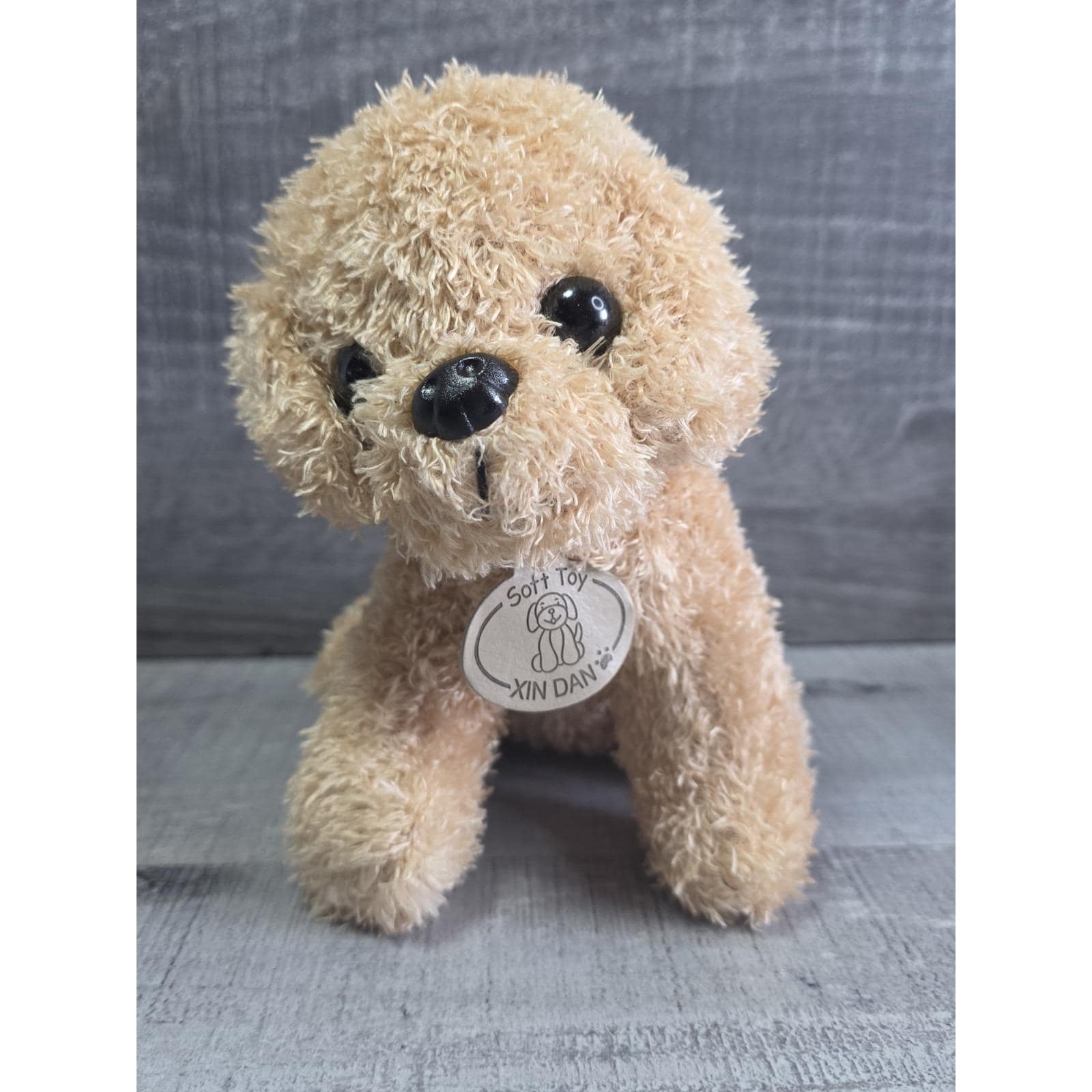 Pet Puppy Dog Plush Brown Stuffed Animal Soft Toy Xin Dan Poodle