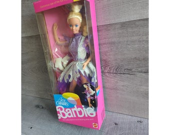 Vintage Barbie 1990 Ice Capades Barbie Mattel #9847 Muñeca de